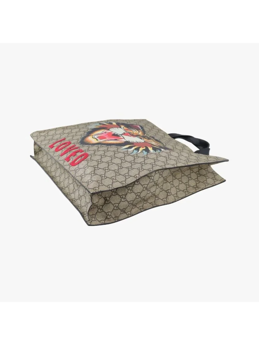 Gucci GG Supreme Kingsnake Beige Multi Canvas Tote
